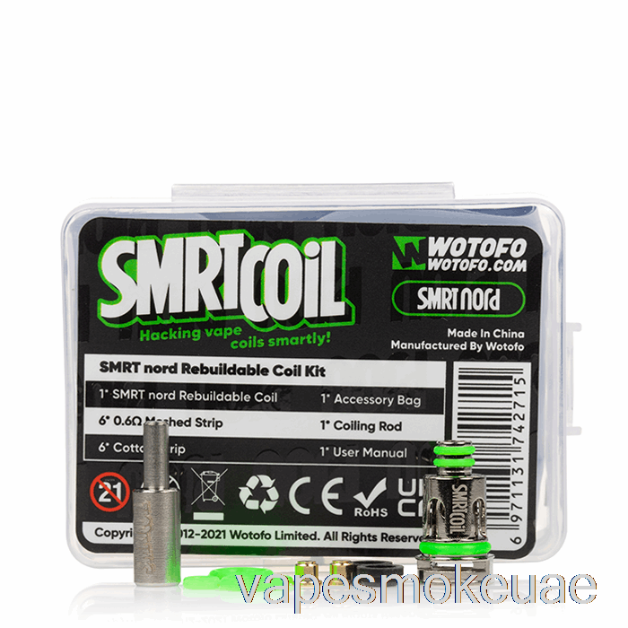 Vape Uae Wotofo Smrt مجموعة لفائف قابلة لإعادة البناء [نورد] مجموعة ملفات قابلة لإعادة البناء
